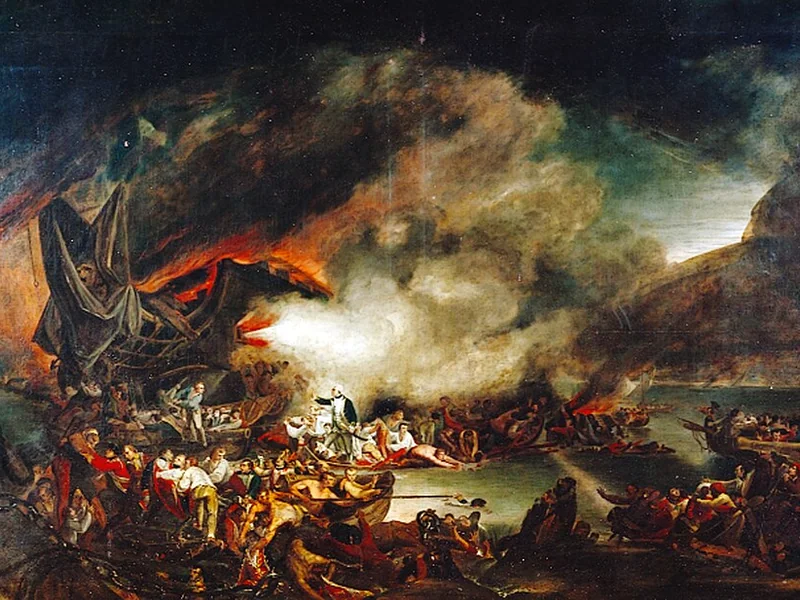 1751-James Jefferys - La scena davanti a Gibilterra